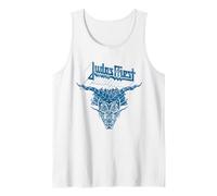 Judas Priest - Defenders On White Camiseta sin Mangas, Hombre, Blanco, M