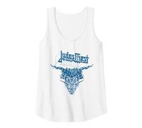 Judas Priest - Defenders On White Camiseta sin Mangas, Mujer, Blanco, XL