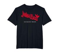 Judas Priest Invincible Shield Red Camiseta, Hombre Tallas Grandes, Negro, 6X Alto