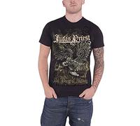 Judas Priest JPTEE05MB - Camiseta Manga Corta de manga corta para hombre, color negro, talla Small