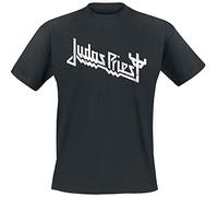 Judas Priest Logo Hombre Camiseta Negro XXL 100% algodón Vorne Bedruckt Regular
