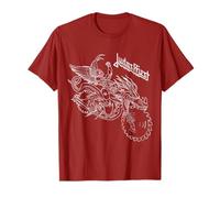 Judas Priest - Pain Killer Wireframe Cranberry Camiseta
