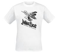 Judas Priest Screaming For Vengeance Hombre Camiseta Blanco XXL 100% algodón Regular