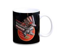 Judas Priest | Screaming For Vengeance | Taza de café de porcelana, 300 ml | Apta para lavavajillas y microondas | En caja de regalo de color | Diseño original con licencia
