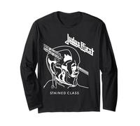 Judas Priest Stained Class On White Manga Larga
