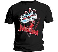 Judas Priest - T-Shirt # S Black Unisex # British Steel Hand Triangle