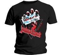 Judas Priest - T-Shirt # Xxl Black Unisex # British Steel Hand Triangle