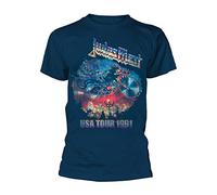 Judas Priest - T-Shirt # Xxl Blue Unisex # Painkiller Us Tour 91