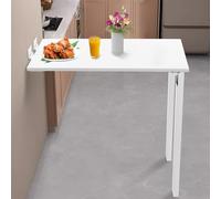 JUDEMII Mesa plegable de pared, mesa plegable de pared, mesa de pared plegable, mesa de balcón plegable, mesa de comedor para ordenador portátil, mesa plegable de pared, mesa de 75 x 40 cm en color