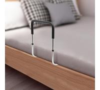 JUDEMII Tirador de cama para levantarse, barandilla de protección, diseño ergonómico, ayuda para la entrada de la cama, altura ajustable para colchones de 8 cm.