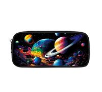 JUDENTIDOS Estuche para lápices para niños y niñas, estuche organizador con cremallera para adolescentes, Galaxy Cosmos Planet, Organizador de bolsas