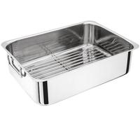 Judge acero inoxidable gallina de suleiman de carne de res bandeja de horno de metal con soporte 37 cm - H045