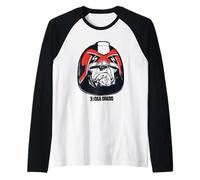 Judge Dredd Classic Casco 2000 AD Retro Comic Camiseta Manga Raglan