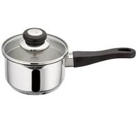 Judge J304 Vista Cazo con Tapa y vertedor Variable Opciones, 1 L, 14 cm, Acero Inoxidable, Plata, 19.1 x 30.9 x 14.2 cm