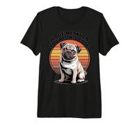 Judge Me When You'Re This Cute | Retro Pug Dog Camiseta Premium
