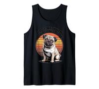 Judge Me When You're This Cute | Retro Pug Dog Camiseta sin Mangas