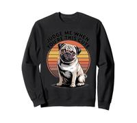 Judge Me When You're This Cute | Retro Pug Dog Sudadera