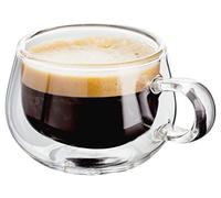 Judge Taza de Cristal café expreso, Transparente, 75 ml, Juego de 2 Piezas