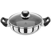 Judge Vista - Cacerola de Acero Inoxidable Antiadherente de 24 cm, sartén con Tapa de Vidrio inastillable, Lista para inducción, Apta para Horno