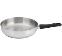 Judge Vista - Sartén de acero inoxidable sin revestimiento de 28 cm, apta para inducción, apta para horno y lavavajillas