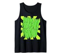 judías verdes frijoles vegetales retro años 80 vintage jardinero aficionado Camiseta sin Mangas