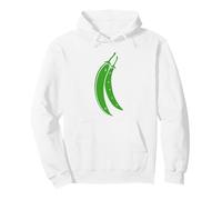 Judías Verdes Verdura Minimalista Simple Judía Verde Sudadera con Capucha