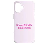 Judío divertido es un tipo de día Oy Vey, humor yiddish Carcasa para iPhone 16
