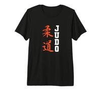 Judo con Caracteres Chinos Camiseta Premium