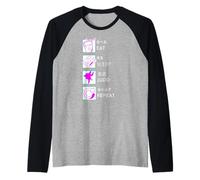 Judo Judoka Ju-Jutsu Comer SUEÑO Judo Camiseta Manga Raglan
