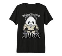 Judo Panda Todo lo Que Quiero Hacer es un Lindo Oso Judoka Camiseta Premium