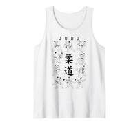 Judo Throw Sweep MMA Artes Marciales Mixtas Kanji Gi Budo Camiseta sin Mangas