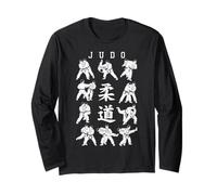Judo Throw Sweep MMA Artes Marciales Mixtas Kanji Gi Budo Manga Larga