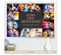 Judo und Motivation (hochwertiger Premium Wandkalender 2026 DIN A2 quer), Kunstdruck in Hochglanz: Beginnen Sie jeden Tag mit einem Schub positiver Energie!