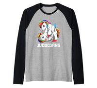 Judo Unicornio Grappling Camiseta Manga Raglan