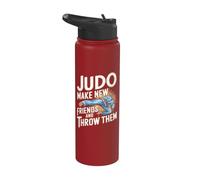 Judoka divertido para hacer nuevos amigos Stainless Steel Insulated Water Bottle
