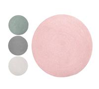 Judy Wild - Alfombra para Dormitorio Infantil D.90CM 4 Colores Gris/Azul/Rosa/Beige