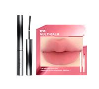 Judydoll - 3D Curling Eyelash Iron Mascara Curly - 2g - 01 Black (1ea) + Cushion Lip Powder Cream - 1.8g - D10 Multi-balm (1ea)Set