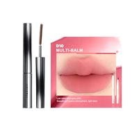 Judydoll - 3D Curling Eyelash Iron Mascara Curly - 2g - 02 Brown (1ea) + Cushion Lip Powder Cream - 1.8g - D10 Multi-balm (1ea)Set