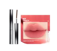 Judydoll - 3D Curling Eyelash Iron Mascara Curly - 2g - 02 Brown (1ea) + Cushion Lip Powder Cream - 1.8g - N13 Peach (1ea)Set