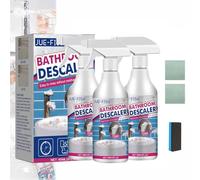 Jue Fish Bathroom Descaler, 2025 New Bathroom Descaler Foam Cleaner, Multipurpose Bathroom Descaler Foam Spray, All-Purpose Household Cleaners, Stubborn Stains Cleaner for Toilet Shower Sink(3set)