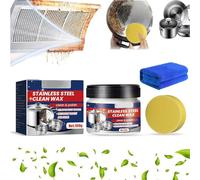 Jue Fish Magical Nano-Technology - Pasta de limpieza de acero inoxidable, cera limpia de acero inoxidable, limpiador y pulido mágico de acero inoxidable, limpiador de pasta eléctrica (1 unidad)