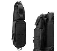 Jueachy Bolsa de Accesorios Molle para el Hombro con Correa para Mochila: Accesorio de Bolsillo táctico para Guardar el teléfono, Linterna EDC