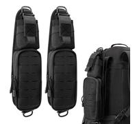 Jueachy Bolsa de accesorios Molle para el hombro con correa para mochila: accesorio de bolsillo táctico para guardar el teléfono, linterna EDC