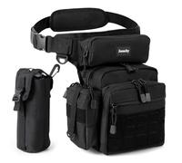 Jueachy Bolsa de pierna caída para hombres: bolsa táctica para muslo, accesorios de motocicleta, bolsa grande de herramientas de detección de metales al aire libre para senderismo, pesca, caza