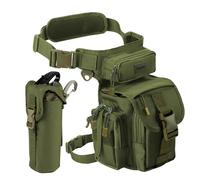 Jueachy Bolsa de Pierna para Hombre, táctica, detección de Metales, con Bolsa para Botella de Agua