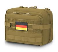 Jueachy Bolsa táctica Molle, Bolsa de administración, Bolsa de Herramientas de Utilidad, Accesorio Molle, Bolsas Grandes, expandibles, Accesorios Molle, Organizador de Bolsillo médico, Parche de