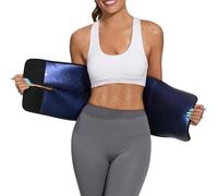 Jueachy Faja Reductora Mujer Adelgazante Hombre Abdominal Lumbar Waist Trainer Entrenador de Cintura del Sudor Fajas Reductoras Abdomen Adjustable - Fácil de Limpiar Negro