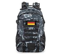 Jueachy Mochila Militar Táctica 30L: Molle Impermeable Gran Capacidad Mochila de Senderismo Para Trekking Viaje Camping Escalada Montañismo