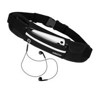 Jueachy Riñonera Running Deportiva: Cinturón de Correr Impermeable para Mujer Hombre con Tiras Reflectante y Correa Elástica Ajustable - Soporte Teléfono para iPhone Samsung Huawei Ejercicio Ciclismo