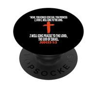 Jueces 5:3 Versículos de la Biblia Escritura PopSockets PopGrip Adhesivo